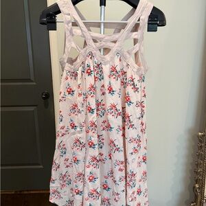 Freeway Cream Dress with Red and Teal Floral Print